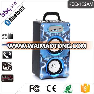 KBQ-162AM Acrylic Panel 30Meters Wireless Bluetooth Speaker with Karaoke function hand hold