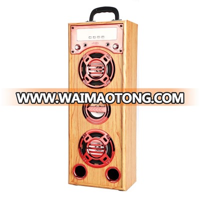 2017 new arrive hot selling 2.1inch super bass Wooden karaoke home theatre subwoofer, retro wireless bluetooth altavoces