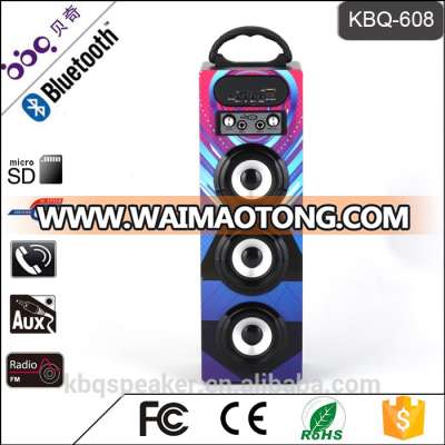 KBQ-608 1200mAh Newest OEM outdoor Portable Bluetooth Karaoke Speaker